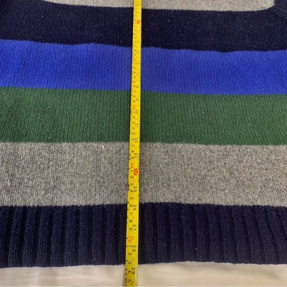 Vintage Y2K GAP Striped Grandpa Sweater Lambswool Blend Pullover Size XXL - Picture 5 of 6